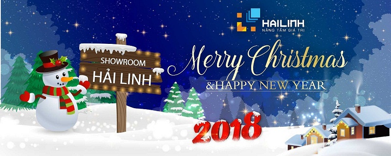 Showroom Ariston Hải Linh chúc giáng sinh và năm mới 2018
