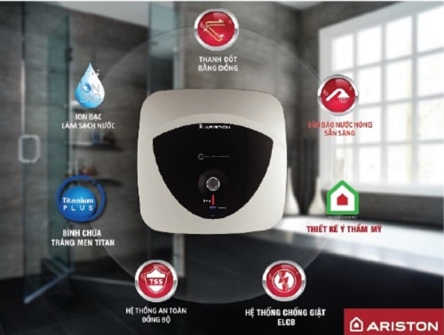 Bình tắm nóng lạnh Ariston 20L ứng dụng các công nghệ đột phá mới