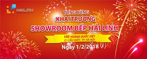 Tưng bừng khai trương Showroom Bếp Hải Linh ngày 1/2/2018 tại 130 Hoàng Quốc Việt